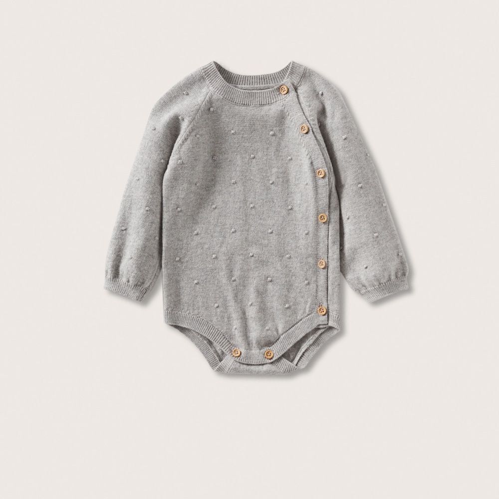 Mango Long-sleeved knitted body size 9_12 months